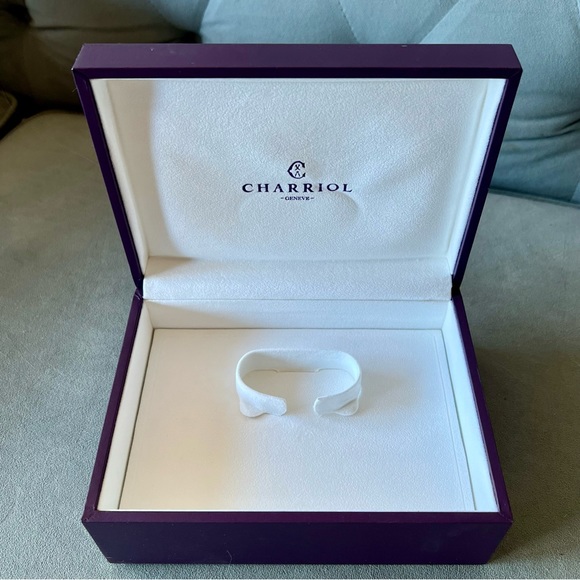 CHARRIOL Purple Watch Box 7.5x5.60x3 inches